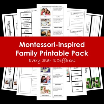 Preview of Montessori-inspired Family Printable Pack