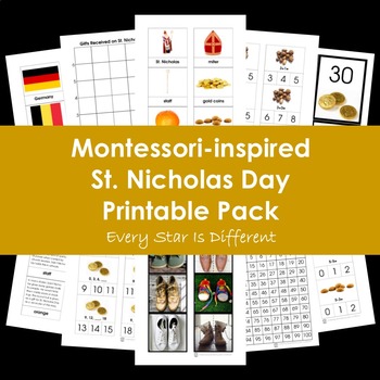 Preview of Montessori-inspired St. Nicholas Day Printable Pack