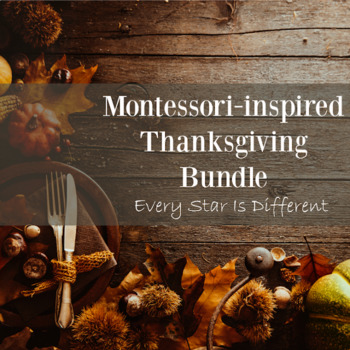 Preview of Montessori-inspired Thanksgiving Bundle