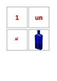 Montessori: matching game: numbers 1 - 10, Spanish