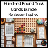 Montessori math: hundreds board task cards Bundle