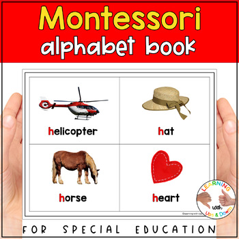 Preview of Montessori moveable alphabet book |Phonics activity learning letters and sounds