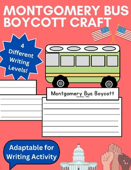 Preview of Black History Month: Montgomery Bus Boycott Civil Rights Writing Craft - Writing