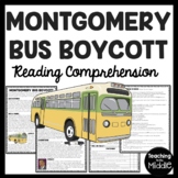 Montgomery Bus Boycott and Civil Rights Reading Comprehens