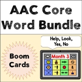 Month 3 Core Word of the Week AAC Boom Cards™ Help Look Ye