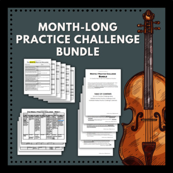 Preview of Month-Long Practice Challenge Bundle