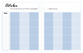 Preview of Month at a Glace- School Year