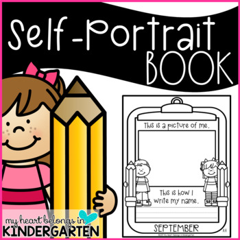 Preview of Self Portrait and Name Writing Books  (Back to School Ideas)