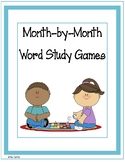 Month-by-Month Word Study Games