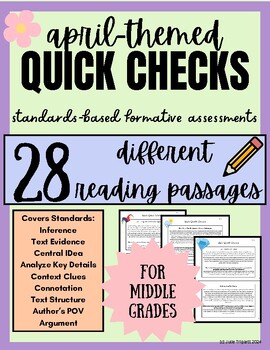 Preview of 28 April-Themed Exit Tickets, Warm Ups, QuickChecks, Formative Assessments