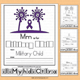 Month of Military Child Writing Activities Letter A Worksh