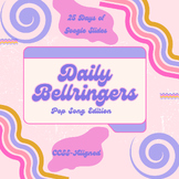 Month of Pop Songs Daily Bell-ringers for ELA- DIGITAL RESOURCE