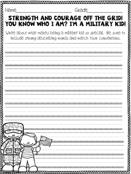 month of the military child by first grade joy tpt