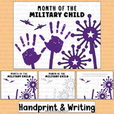 Month of the Military Child Activities Handprint Writing A