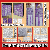 Month of the Military Child Activities Purple Bulletin Boa