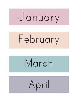 Month of the Year Aesthetic - 2023 by Kinder Supplies | TPT