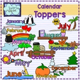 Month of the year calendar toppers (Northern hemisphere)
