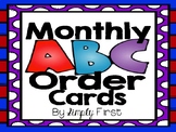 Monthly ABC Order Cards