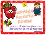 Monthly Acrostic Poems