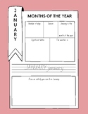 Monthly Activity Sheets. Includes all 12 months of the year!