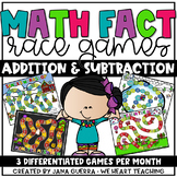 Addition and Subtraction Race Games