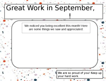 Preview of Monthly Affirmation Certificate for Student Shout-Outs (Spanish & English!)