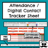 Monthly Attendance / Digital Contact Tracker - Distance Le