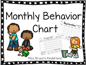 Preview of Monthly Behavior Chart