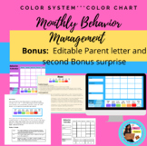 Monthly Behavior Management Color Chart 