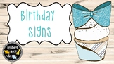 Monthly Birthday Signs (Farmhouse, Shiplap, Cupcakes)