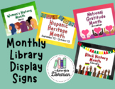 Monthly Book Display Signs - Library