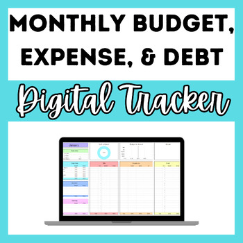 Preview of Monthly Budget, Expense, and Debt Tracker (Google Sheets)