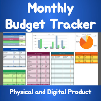 Preview of Monthly Budget Planner - Track Subscriptions, Income, Bills, Debts and Savings