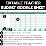 Monthly Budget Template - Easy and Editable Google Sheet! 