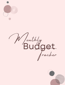 Preview of Monthly Budget Tracker