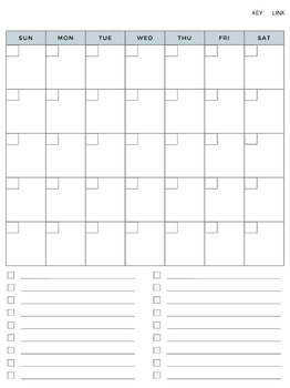 Monthly Calendar by Owl-Ag Teacher | TPT