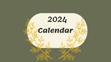 Monthly Calendar 2024 | January 2024 - December 2024