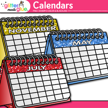 month calendar clipart