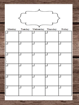 2016 Blank Calendar Schedule - Lesson Plans - Notes - To Do List ...