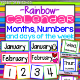 Bright, Rainbow Design Calendar Month Headers