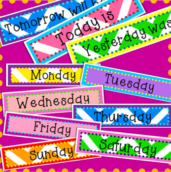 Monthly Calendar Labels by honeybee | Teachers Pay Teachers