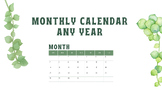Monthly Calendar Bundle | Editable Organizer and Printable