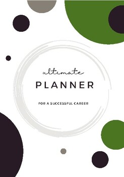 Preview of Monthly Career Planner with Productivity & Growth Mindset worksheets #newstart23