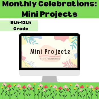 Preview of Monthly Celebrations Bundle| Holidays| 8th, 9th,10th,11th,12th Grade|Fun History