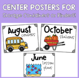 Monthly Center Posters