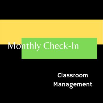 Preview of Monthly Check-In (Guiding Self Assessment for Teachers)