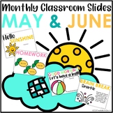 Monthly Classroom Slides May June