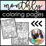 Monthly Coloring Page | Doodle Month Printable