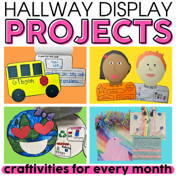 Preview of Crafts & Craftivities All Year for Bulletin Boards or Doors - with May & Summer