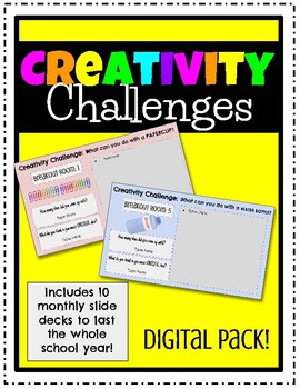 Preview of Monthly Creativity Challenges
